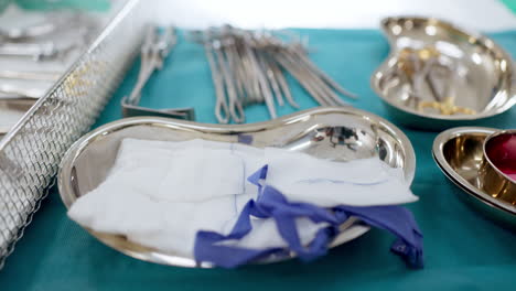 surgery tools, equipment and metal on desk