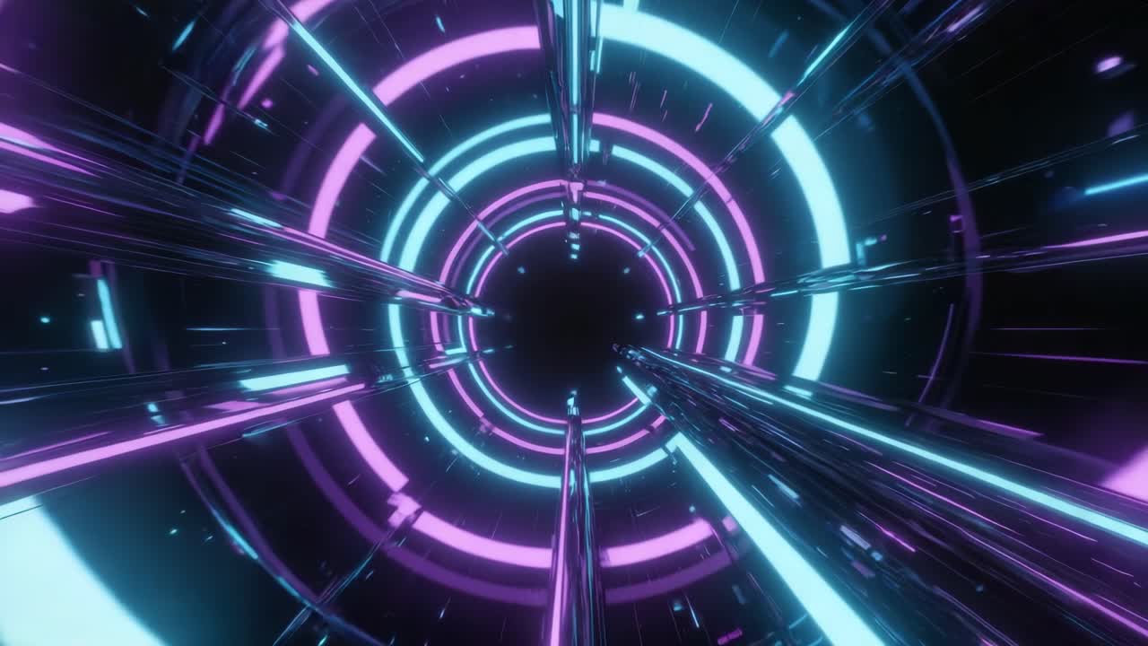 Abstract Neon Tunnel