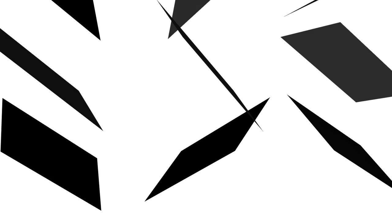 Abstract Animation of Black Rectangles Disappearing on White Background