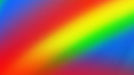 animation of rainbow on blue background