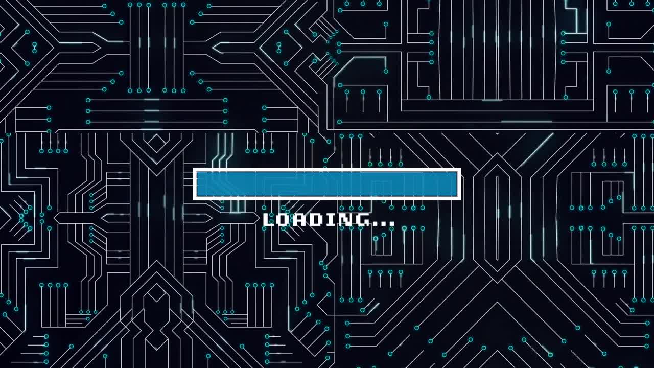 연결 네트워크를 통한 로딩 바의 애니메이션