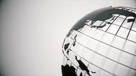 rotating globe. seamless loop.