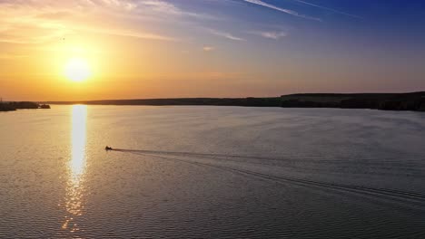 sunset rural river landscape. landscape with sunset at the rivershore