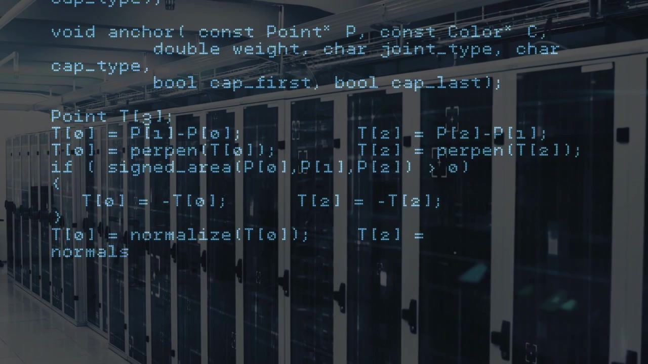 Animation of data processing over servers