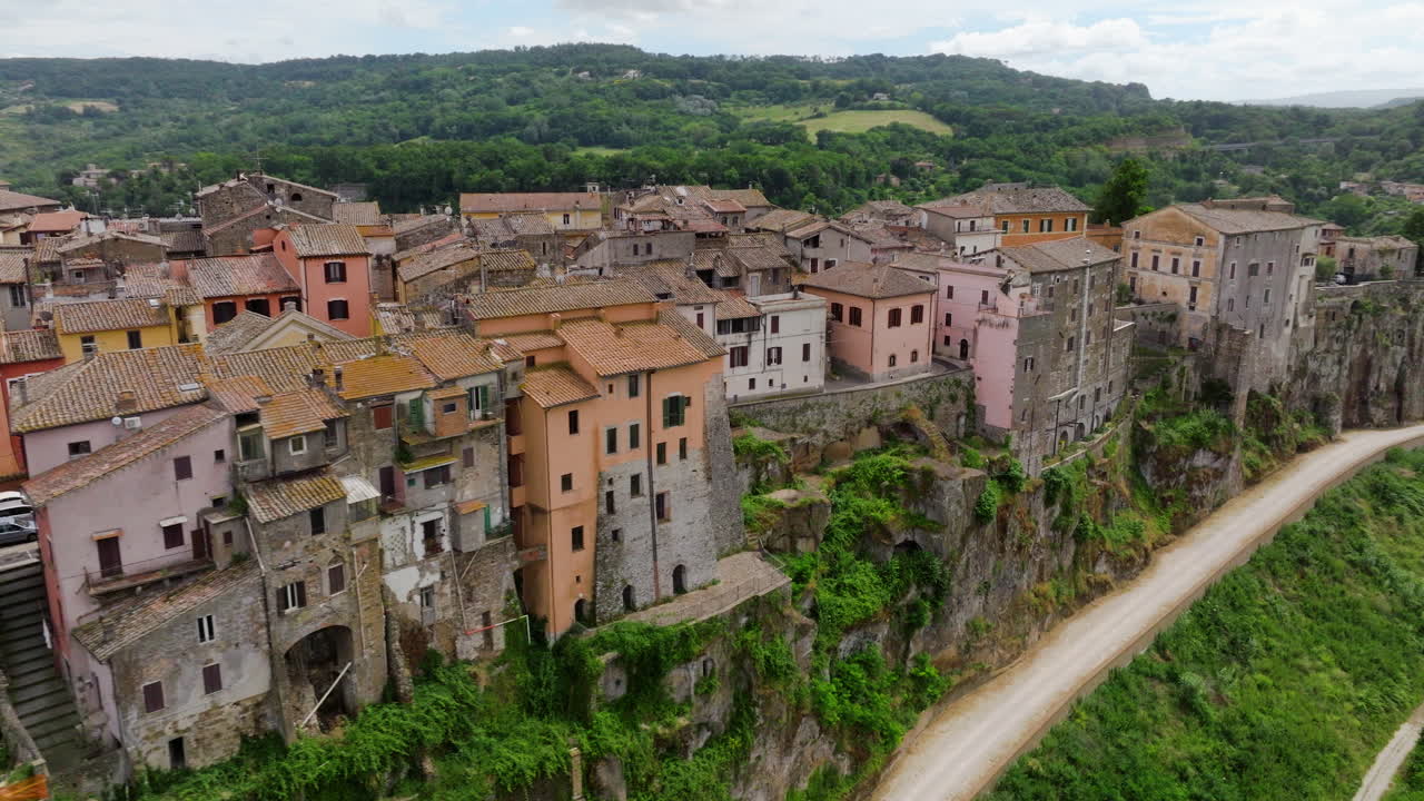 orte es una ciudad con estructuras bien conservadas en la zona de tuscia de lazio, italia