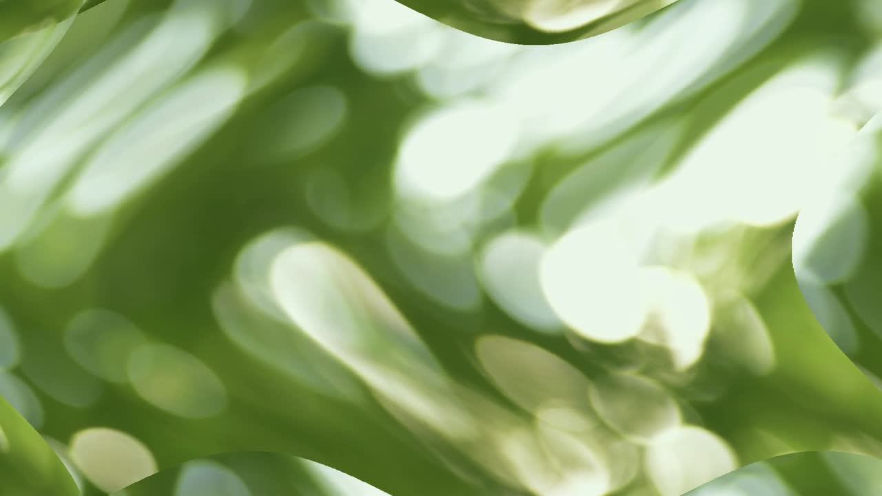 абстрактный зеленый фон формы и огни движутся