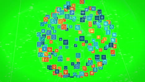 Zusammengesetztes-Bild-Quadrate-Mit-Geschäftssymbol