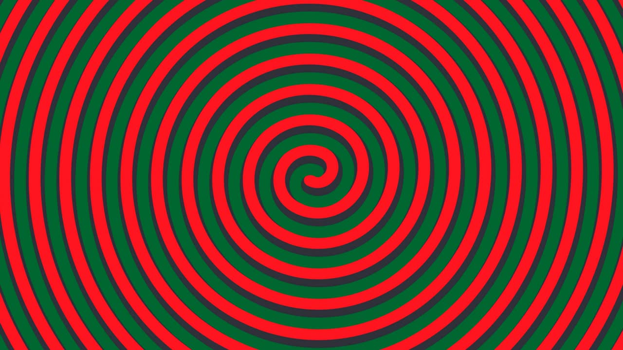 espiral volumétrica giratoria con efecto de ilusión óptica