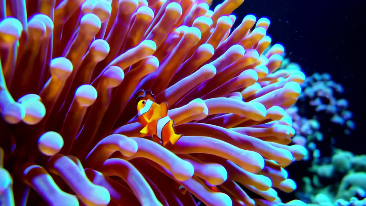 Clownfish in a Vibrant Sea Anemone