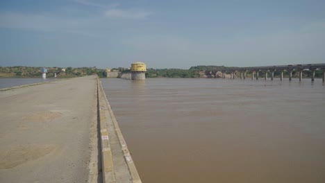 old bridge at chambal river , rajasthan