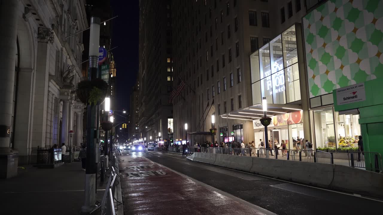 Night Scene in New York City