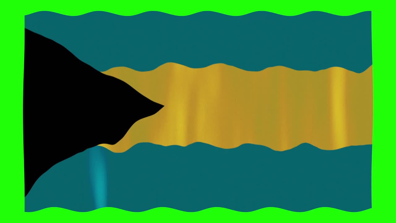 bandera de bahamas ondeando imágenes de archivo de pantalla cromática para fondos y texturas i bahamas país bandera ondeando video de archivo