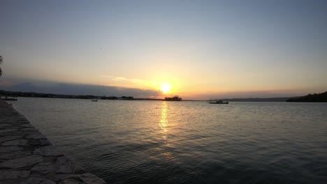 Sunset-in-Flores-Peten-in-Guatemala