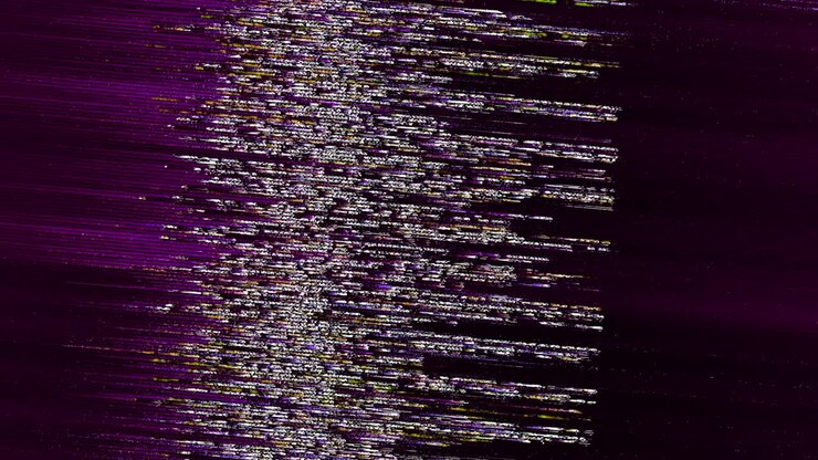 Dynamic Purple Digital Glitch Light Burst