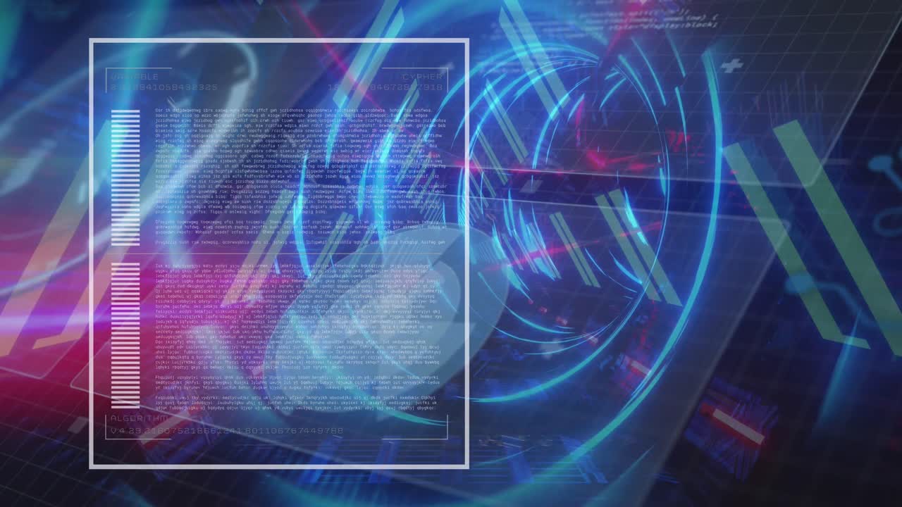 터널에서 데이터 처리의 애니메이션