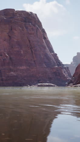 a scenic view of a canyon and river