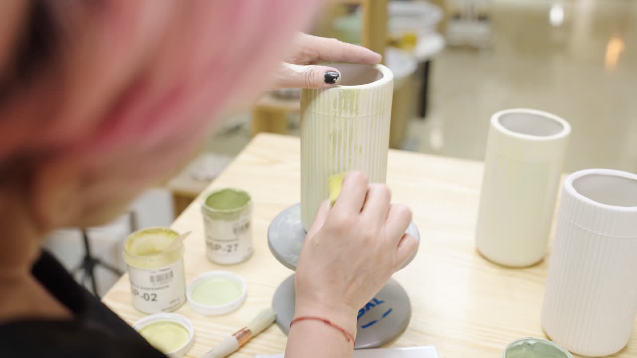 Painting Ceramics in the Studio