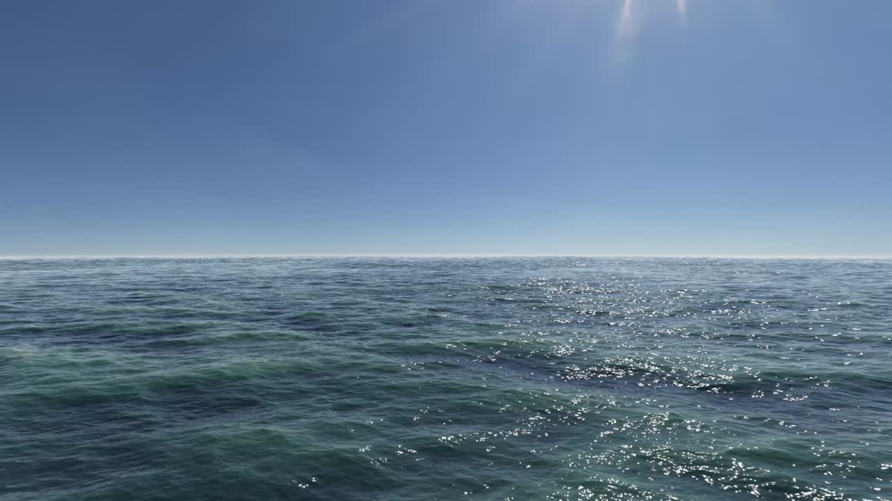 바다의 낮의 움직임 배경 루프 01