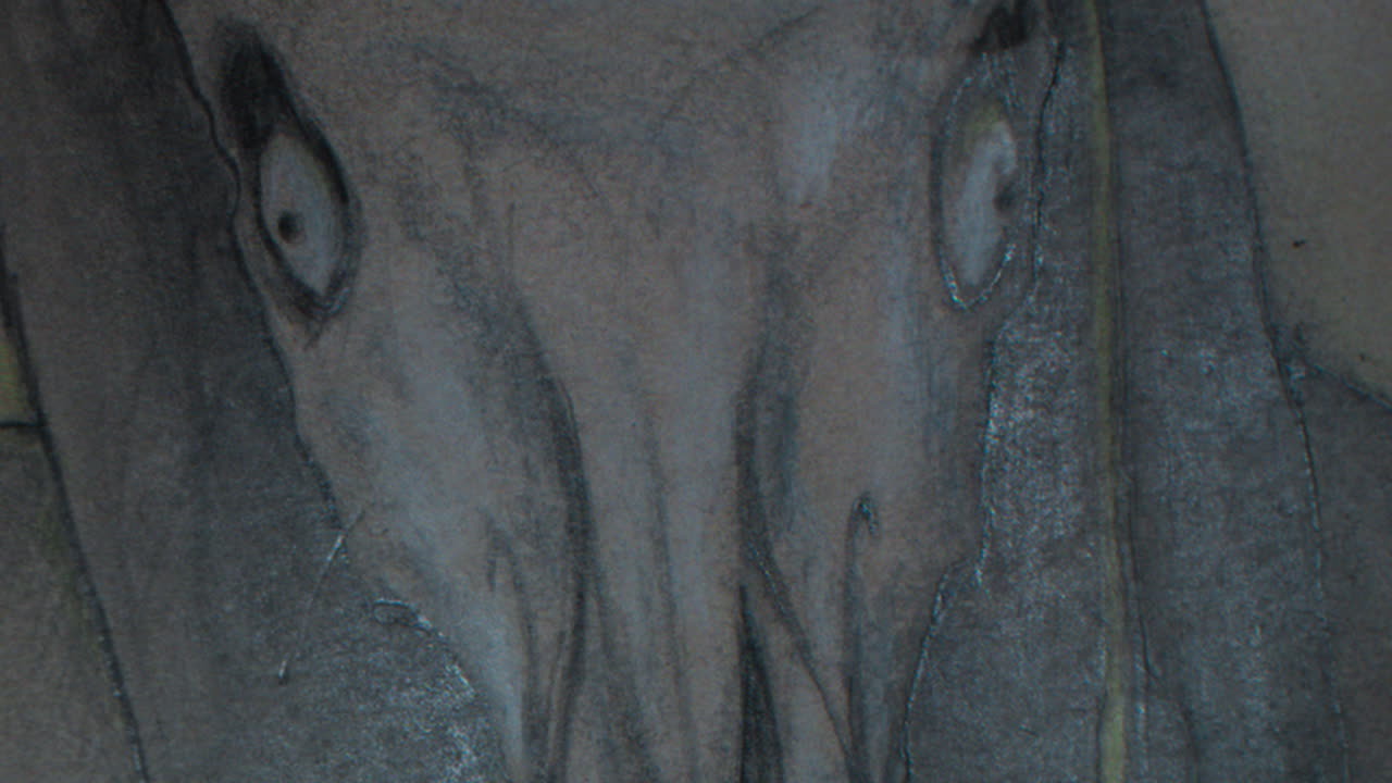 A close up of a Tikbalang artwork. In Filipino mythology, the tikbalang is part man, part horse hiding in the forest that is said to be of mischievous nature.