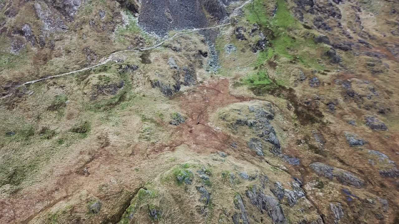 беспилотные съемки снежной донии зимой в формате 4k