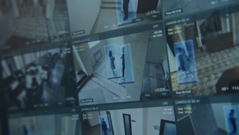 surveillance system monitoring multiple indoor locations