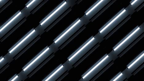 white tube light wall vj loop black background 4k seamless loop