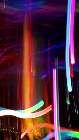 abstract lights and movement in vertical