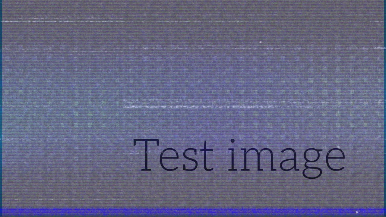 Animation of interference over test image text