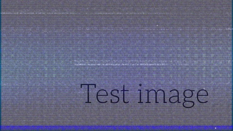 Animation of interference over test image text