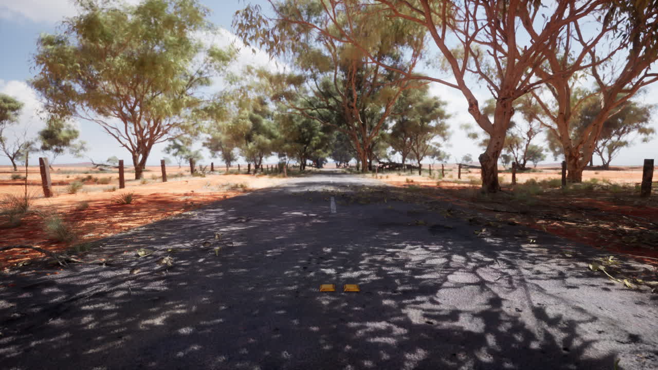 오스트레일리아 외의  빈 도로