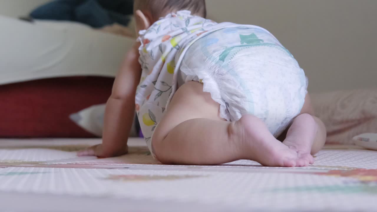 Embarking on the Wondrous Journey of Baby's First Crawling Adventures - Close Up