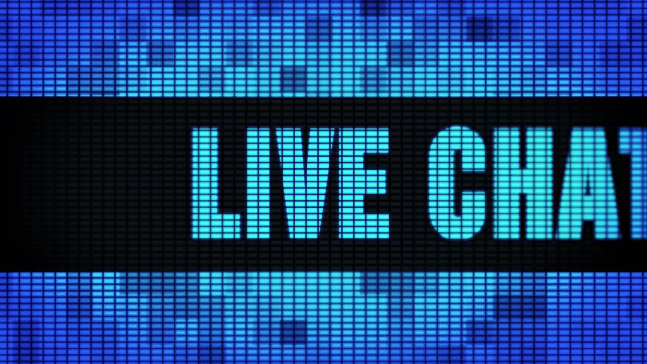 Live Chat Display on a LED Screen