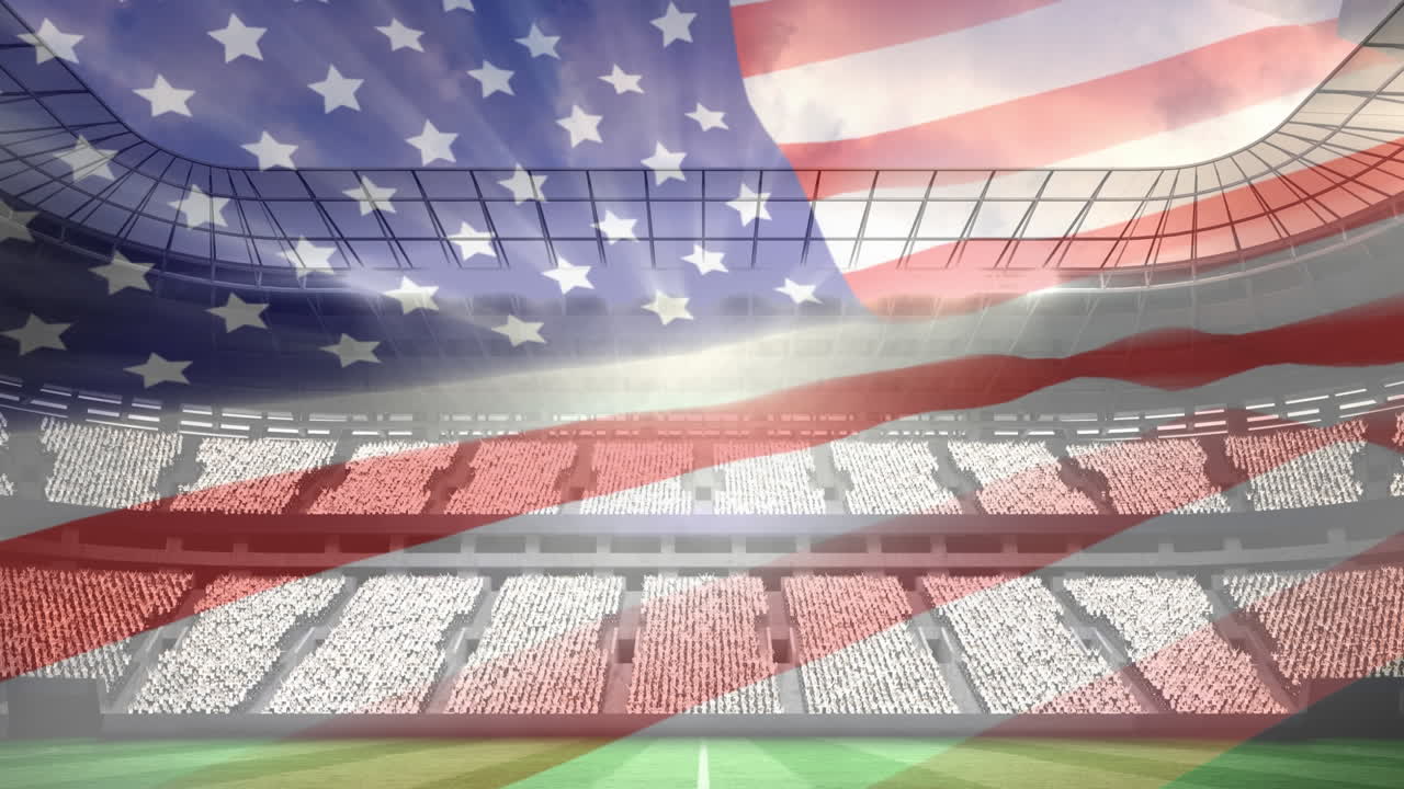 vídeo de la bandera estadounidense