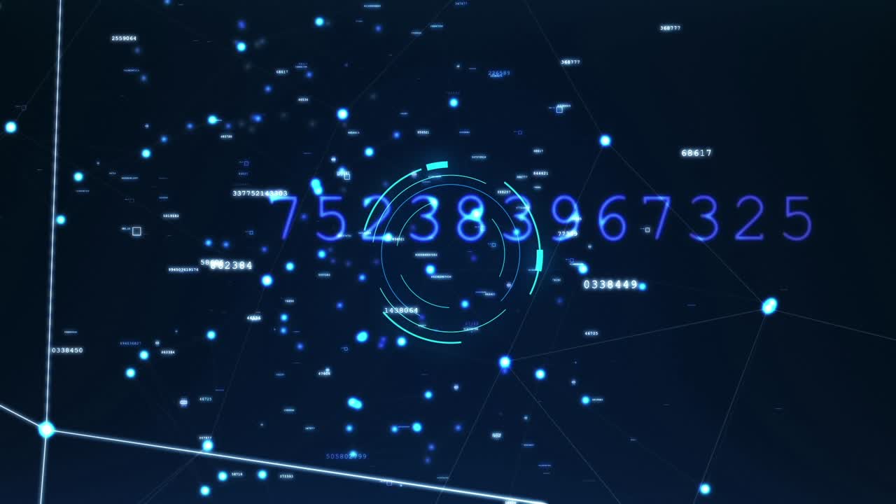 Abstract Digital Data Visualization Network