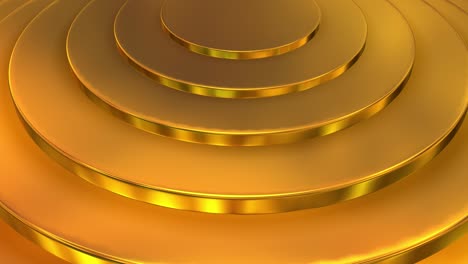 golden circular stages