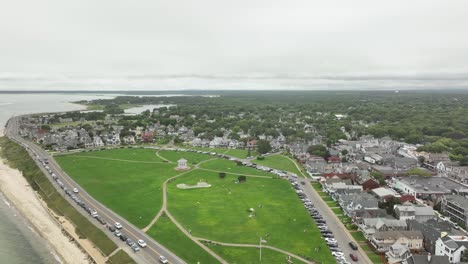 Toma-De-Drone-De-Ocean-Park-En-Martha&#39;s-Vineyard,-Massachusetts