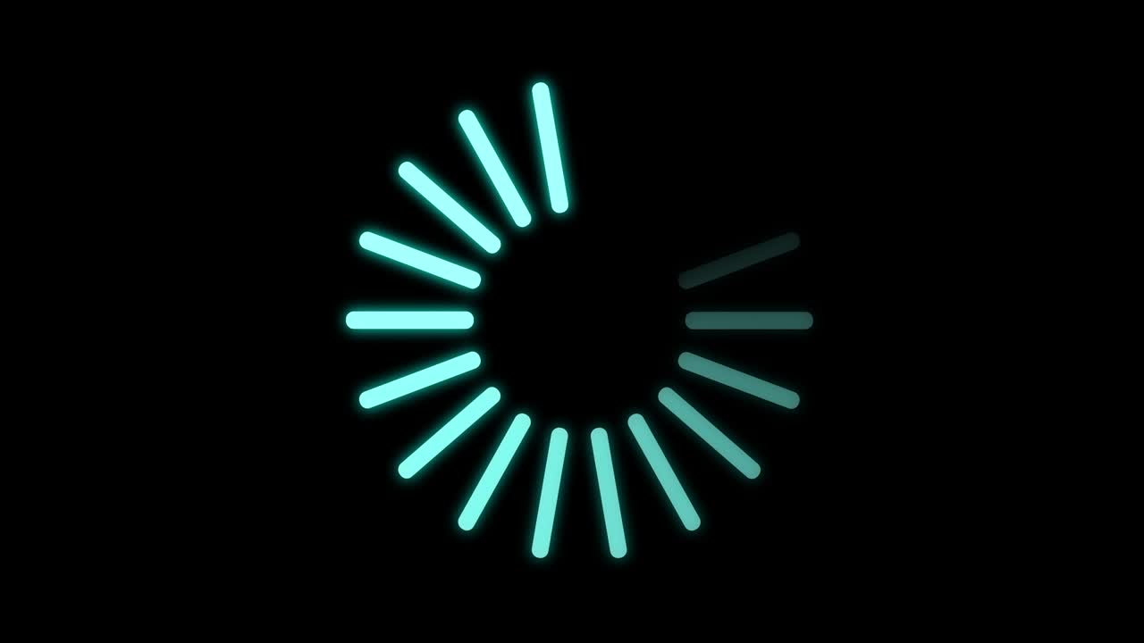 icono de círculo de carga en fondo negro