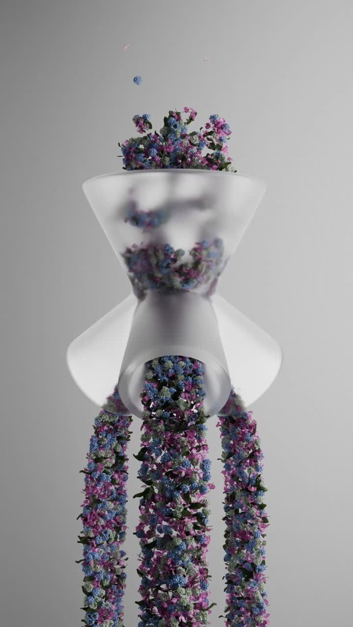 arrangement floral abstrait