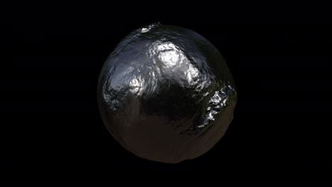 fondo de bucle alfa de bola líquida negra