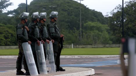 troops, armored cars and patrol boats protect g20 summit