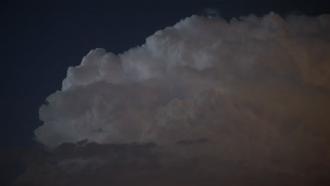 flashing lightning strikes captured overhead late at night