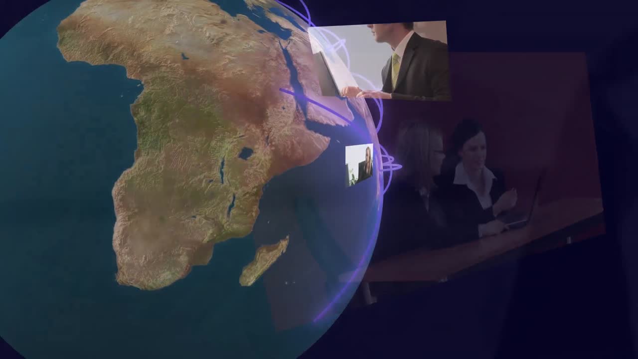 사업가 들 이 일 하는 모습 을 보여 주는 3d 애니메이션