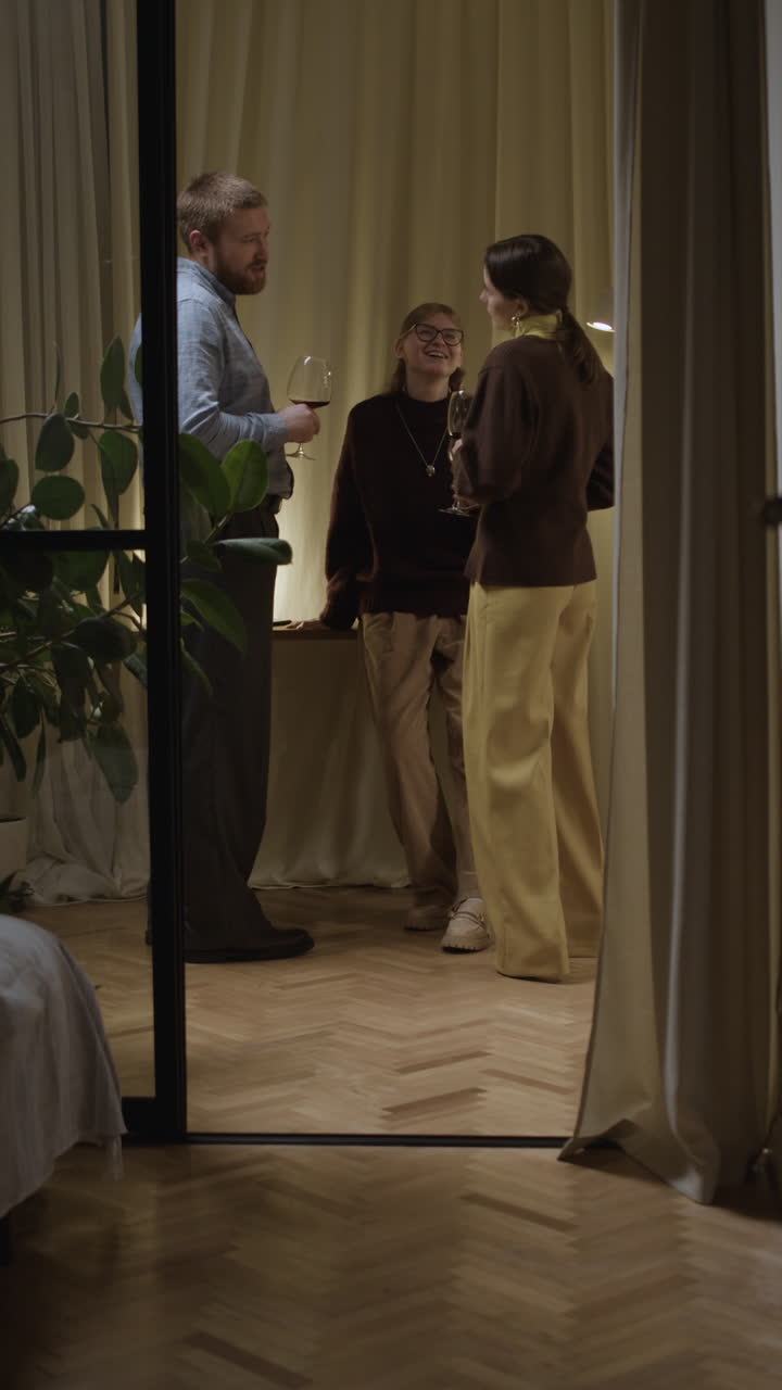 People Conversing in a Room