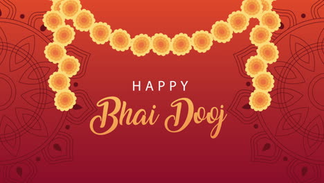feliz celebración de bhai dooj