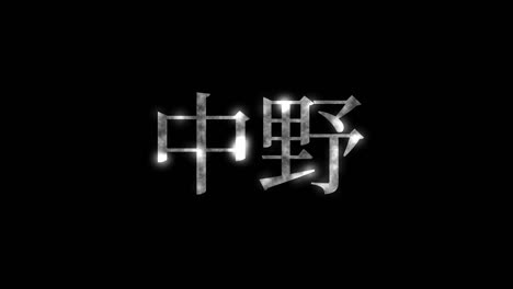 nakano japan kanji japanese text animation motion graphics