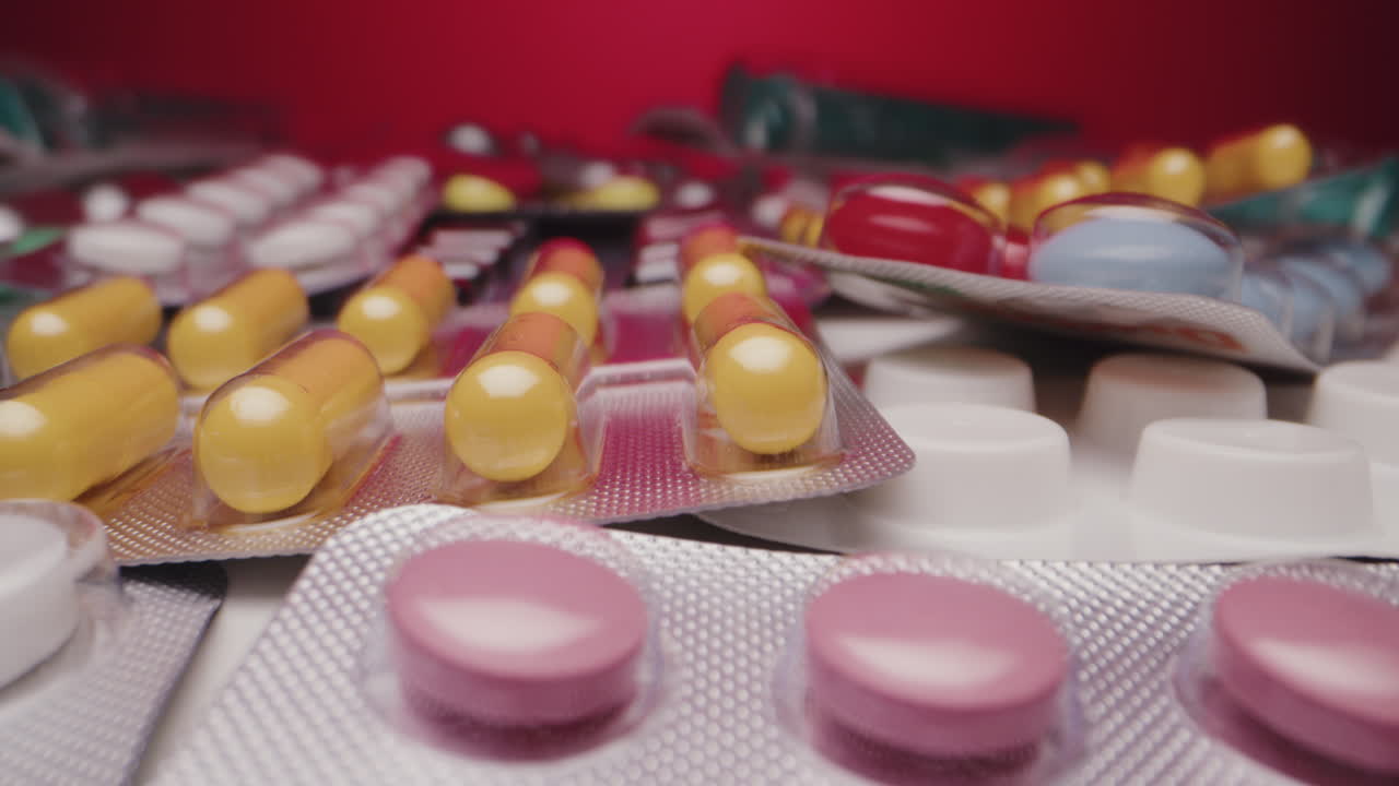 Assorted Medications in Blister Packs