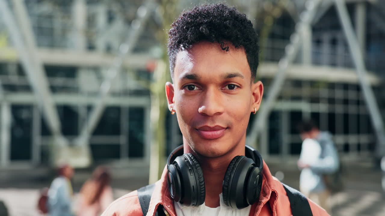 Happy Student on Campus