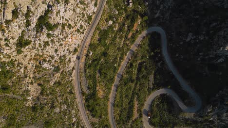 modern car at sa calobra, palma de mallorca