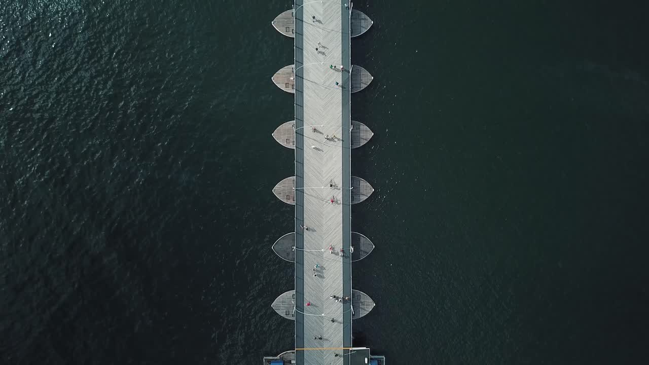 빌렘스타드, 쿠라사오, 네덜란드 카리브해, 남아메리카에 있는 여왕 엠마 다리의 조감도