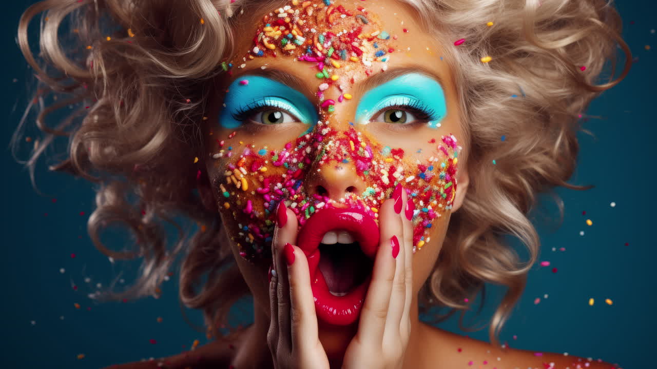 zapatos de tacón alto hechos con dulces y caramelos con ai generativo